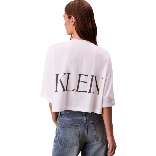 Calvin Klein Γυναικεία κοντομάνικη μπλούζα Cropped Graphic Logo T-shirt